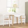 Sillas de comedor 2 unidades madera maciza de caucho blanco de , Sillas de comedor - Ref: Foro24-4102512, Precio: 173,22 €, D...
