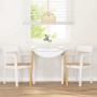 Sillas de comedor 2 unidades madera maciza de caucho blanco de , Sillas de comedor - Ref: Foro24-4102512, Precio: 173,22 €, D...