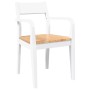 Sillas de comedor 2 unidades madera maciza de caucho blanco de , Sillas de comedor - Ref: Foro24-4102512, Precio: 173,22 €, D...