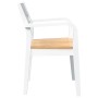 Sillas de comedor 2 unidades madera maciza de caucho blanco de , Sillas de comedor - Ref: Foro24-4102512, Precio: 173,22 €, D...