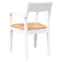 Sillas de comedor 2 unidades madera maciza de caucho blanco de , Sillas de comedor - Ref: Foro24-4102512, Precio: 173,22 €, D...