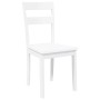Sillas de comedor 2 unidades madera maciza de caucho blanco de , Sillas de comedor - Ref: Foro24-4102385, Precio: 99,73 €, De...