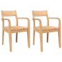 Sillas de comedor 2 uds madera maciza natural caucho de , Sillas de comedor - Ref: Foro24-4102510, Precio: 173,50 €, Descuent...