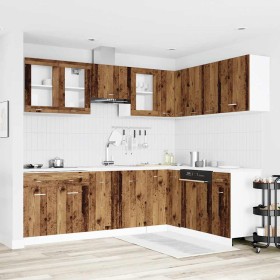 Mueble de cocina 11 piezas madera contrachapada madera vieja de , Armarios de cocina - Ref: Foro24-3328577, Precio: 682,17 €,...