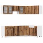 Mueble de cocina 11 piezas madera contrachapada madera vieja de , Armarios de cocina - Ref: Foro24-3328577, Precio: 682,17 €,...