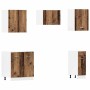 Mueble de cocina 11 piezas madera contrachapada madera vieja de , Armarios de cocina - Ref: Foro24-3328577, Precio: 682,17 €,...