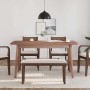 Banco 90 cm Madera Maciza Marrón Caucho de , Bancos de comedor y cocina - Ref: Foro24-4102592, Precio: 69,73 €, Descuento: %