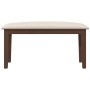 Banco 90 cm Madera Maciza Marrón Caucho de , Bancos de comedor y cocina - Ref: Foro24-4102592, Precio: 69,73 €, Descuento: %