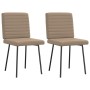 Sillas de comedor 2 unidades cuero sintético color capuchino de , Sillas de comedor - Ref: Foro24-4101170, Precio: 86,91 €, D...