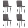 Sillas de comedor 4 unidades cuero sintético gris de , Sillas de comedor - Ref: Foro24-3315268, Precio: 168,17 €, Descuento: %