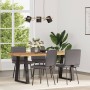 Sillas de comedor 4 unidades cuero sintético gris de , Sillas de comedor - Ref: Foro24-3315268, Precio: 168,17 €, Descuento: %
