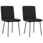 Sillas de comedor 2 unidades cuero sintético negro de , Sillas de comedor - Ref: Foro24-4101118, Precio: 86,99 €, Descuento: %