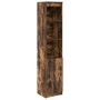 Aparador alto roble ahumado 37,5x35x180 cm madera de ingeniería de , Aparadores - Ref: Foro24-861674, Precio: 84,69 €, Descue...