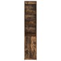 Aparador alto roble ahumado 37,5x35x180 cm madera de ingeniería de , Aparadores - Ref: Foro24-861674, Precio: 84,69 €, Descue...