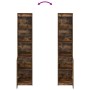 Aparador alto roble ahumado 37,5x35x180 cm madera de ingeniería de , Aparadores - Ref: Foro24-861674, Precio: 84,69 €, Descue...