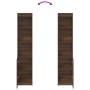 Aparador alto roble marrón 37,5x35x180 cm madera de ingeniería de , Aparadores - Ref: Foro24-861676, Precio: 85,46 €, Descuen...