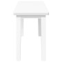 Banco 90 cm madera maciza caucho blanco de , Bancos de comedor y cocina - Ref: Foro24-4102599, Precio: 82,67 €, Descuento: %