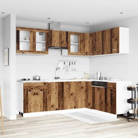 Mueble de cocina 11 piezas madera contrachapada madera vieja de , Armarios de cocina - Ref: Foro24-3328575, Precio: 651,29 €,...