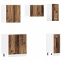 Mueble de cocina 11 piezas madera contrachapada madera vieja de , Armarios de cocina - Ref: Foro24-3328575, Precio: 651,29 €,...