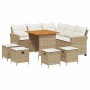 Juego de sofás de jardín en forma de L con cojines 6 pzas beige de , Conjuntos de jardín - Ref: Foro24-3213542, Precio: 572,3...