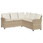 Juego de sofás de jardín en forma de L con cojines 6 pzas beige de , Conjuntos de jardín - Ref: Foro24-3213542, Precio: 572,3...