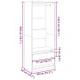 Armario de madera de ingeniería roble Sonoma 80x50x200 cm de , Armarios roperos - Ref: Foro24-3307749, Precio: 146,00 €, Desc...