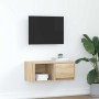 Mueble para TV madera contrachapada roble ahumado 60x31x25,5 cm de , Muebles TV - Ref: Foro24-861440, Precio: 37,76 €, Descue...