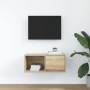 Mueble para TV madera contrachapada roble ahumado 60x31x25,5 cm de , Muebles TV - Ref: Foro24-861440, Precio: 37,76 €, Descue...