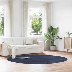 Alfombra de pelo largo NAVARRA azul marino 240x240 cm poliéster de , Alfombras - Ref: Foro24-4102931, Precio: 67,71 €, Descue...