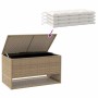 Cojines para exterior beige 100x55x55,5 cm ratán sintético de , Cajas de almacenaje para exteriores - Ref: Foro24-4104144, Pr...