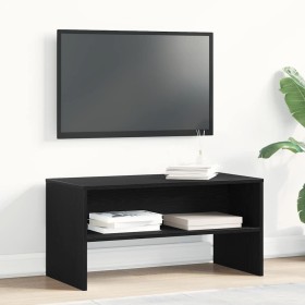 Mueble de TV madera de ingeniería roble negro 80x40x40 cm de , Muebles TV - Ref: Foro24-862393, Precio: 53,92 €, Descuento: %