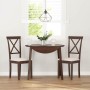 Sillas de comedor con cojines 2 uds madera maciza marrón caucho de , Sillas de comedor - Ref: Foro24-4102401, Precio: 114,96 ...