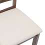 Sillas de comedor con cojines 2 uds madera maciza marrón caucho de , Sillas de comedor - Ref: Foro24-4102401, Precio: 114,96 ...