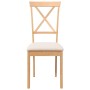 Sillas de comedor con cojines 2 uds madera maciza caucho de , Sillas de comedor - Ref: Foro24-4102403, Precio: 116,10 €, Desc...