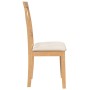 Sillas de comedor con cojines 2 uds madera maciza caucho de , Sillas de comedor - Ref: Foro24-4102403, Precio: 116,10 €, Desc...