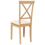 Sillas de comedor con cojines 2 uds madera maciza caucho de , Sillas de comedor - Ref: Foro24-4102403, Precio: 116,10 €, Desc...