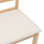 Sillas de comedor con cojines 2 uds madera maciza caucho de , Sillas de comedor - Ref: Foro24-4102403, Precio: 116,10 €, Desc...