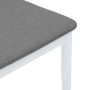 Sillas de comedor con cojines 2uds madera maciza blanco caucho de , Sillas de comedor - Ref: Foro24-4102519, Precio: 132,53 €...