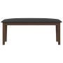 Banco 110 cm madera maciza marrón caucho de , Bancos de comedor y cocina - Ref: Foro24-4102602, Precio: 78,82 €, Descuento: %