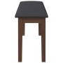 Banco 110 cm madera maciza marrón caucho de , Bancos de comedor y cocina - Ref: Foro24-4102602, Precio: 78,82 €, Descuento: %