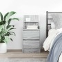 Mesilla de noche con 2 cajones gris Sonoma 38x34x80 cm de , Mesitas de noche - Ref: Foro24-861365, Precio: 56,25 €, Descuento: %