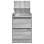 Mesilla de noche con 2 cajones gris Sonoma 38x34x80 cm de , Mesitas de noche - Ref: Foro24-861365, Precio: 56,25 €, Descuento: %