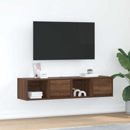 Muebles de TV 2uds Roble marrón 60x31x25,5 cm Madera ingeniería de , Muebles TV - Ref: Foro24-861449, Precio: 64,86 €, Descue...