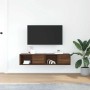 Muebles de TV 2uds Roble marrón 60x31x25,5 cm Madera ingeniería de , Muebles TV - Ref: Foro24-861449, Precio: 64,86 €, Descue...