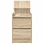 Mesilla de noche con 2 cajones roble Sonoma 38x34x80 cm de , Mesitas de noche - Ref: Foro24-861359, Precio: 60,20 €, Descuent...