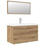 Juego de muebles baño 3 piezas madera ingeniería roble artisan de , Muebles de baño - Ref: Foro24-3328940, Precio: 281,64 €, ...