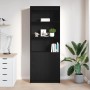 Aparador alto roble negro 70x35x180 cm madera de ingeniería de , Aparadores - Ref: Foro24-3328472, Precio: 115,57 €, Descuent...