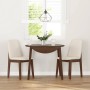 Sillas de comedor con cojines 2 uds madera maciza marrón caucho de , Sillas de comedor - Ref: Foro24-4102443, Precio: 143,86 ...
