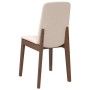 Sillas de comedor con cojines 2 uds madera maciza marrón caucho de , Sillas de comedor - Ref: Foro24-4102443, Precio: 143,86 ...