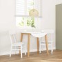 Sillas de comedor 2 unidades madera maciza de caucho blanco de , Sillas de comedor - Ref: Foro24-4102441, Precio: 148,18 €, D...